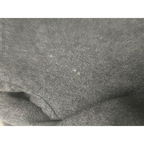 Vintage 90s LL Bean Duffle Coat Men Wool Hooded Toggle Jacket Gray Size small - Picture 3 of 16